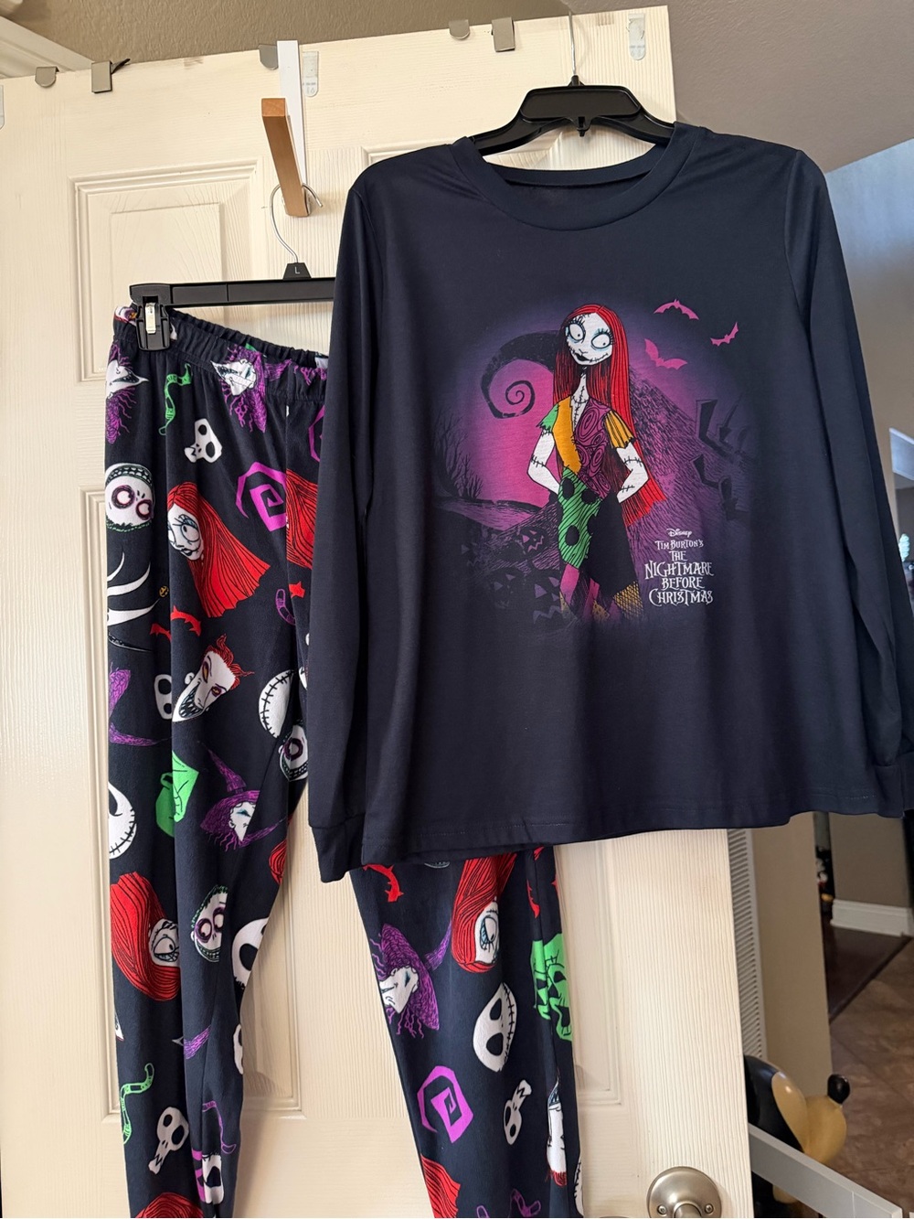 Disney The Nightmare Before Christmas Black & Multi Sally Pajama Set
